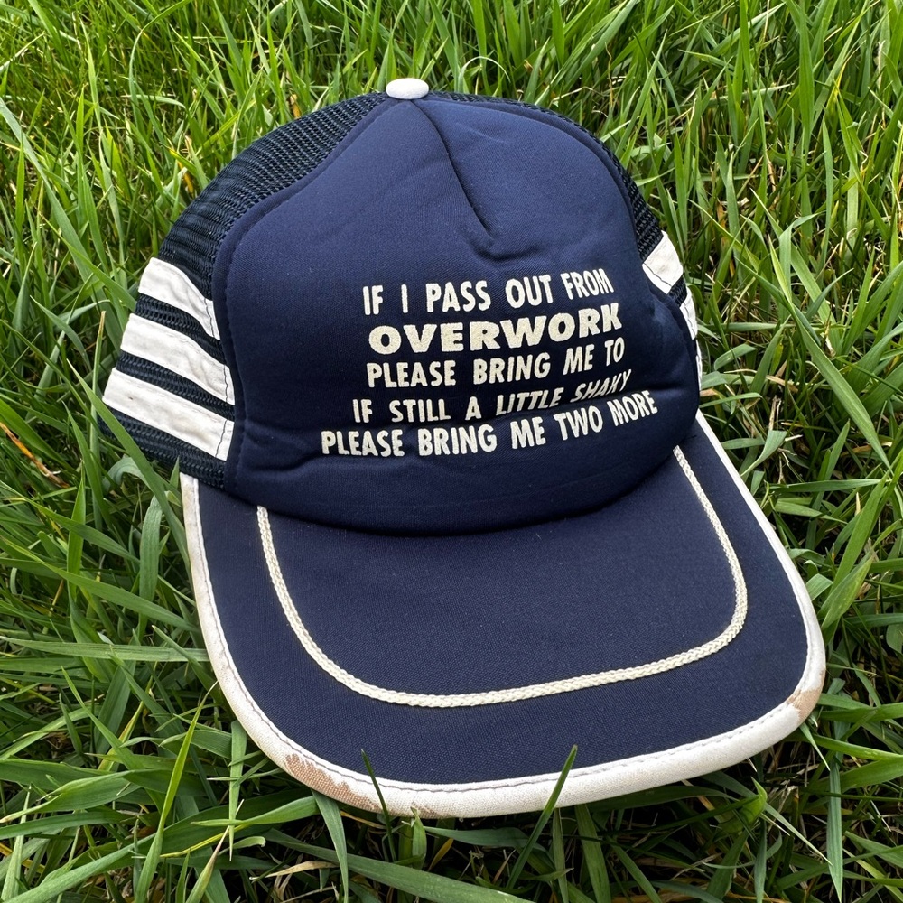Vintage funny novelty trucker hat